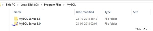 Windows OS에서 MySQL bin 디렉토리는 어디에 있습니까? 