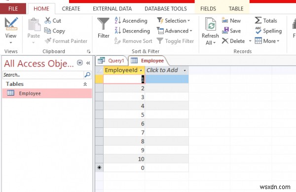 Access 데이터베이스로 LIMIT MySQL 절을 시뮬레이션하는 방법은 무엇입니까? 