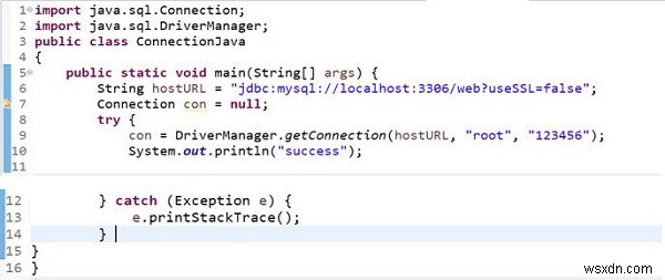 커넥터가 클래스 경로로 설정되도록 Java MySQL 연결에서 연결 오류를 수정하시겠습니까? 