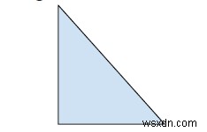 C++에서 직각 삼각형의 크기 찾기 