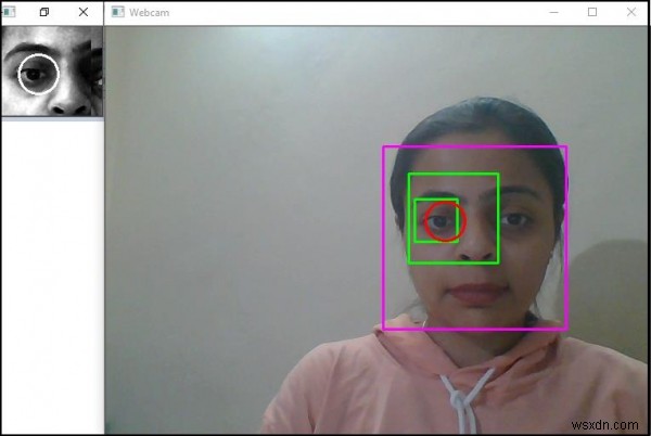 C++를 사용하여 OpenCV에서 안구의 움직임을 감지하고 추적하는 방법은 무엇입니까? 