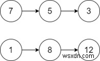 C++에서 두 연결 리스트의 교차점 