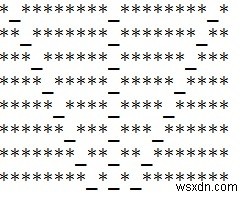 무표정한 얼굴 패턴 인쇄를 위한 C++ 프로그램 