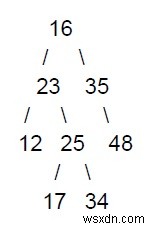 C++를 사용하여 재귀를 사용하지 않고 루트를 리프 경로로 인쇄하는 프로그램 