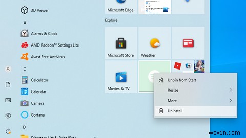 Windows 10에서 Bloatware를 쉽게 제거하는 방법 