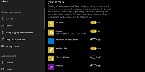 Windows 10에서 카메라를 켜는 방법 