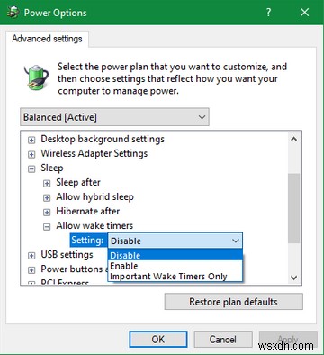 Windows 컴퓨터가 무작위로 깨어나는 것을 방지하는 방법 