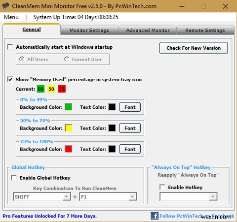 CleanMem - 작동하는 Windows 메모리 클리너? 