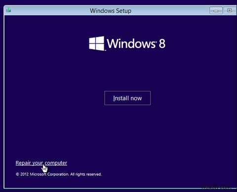 Windows 8 부팅 문제를 해결하는 방법 