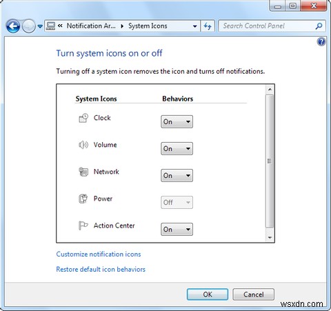 Windows 7 시스템 트레이 관리 및 정리 