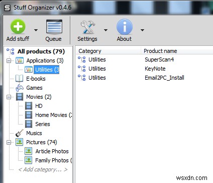 Stuff Organizer로 파일 및 기타 항목 정리 [Windows] 