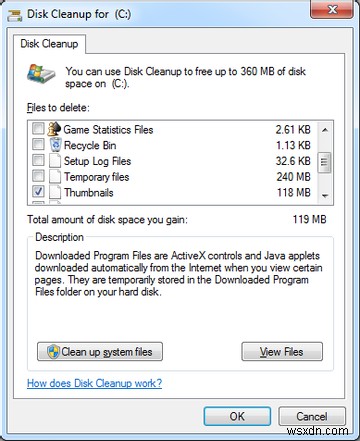Windows 7에서 오래된 파일을 자동으로 제거하는 방법 