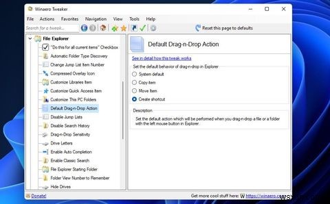 Windows 11 및 10에서 기본 끌어서 놓기 파일 동작을 변경하는 방법 