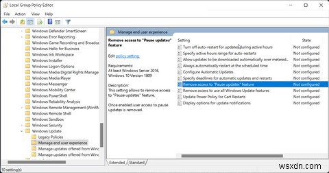 Windows 11 및 10에서 회색으로 표시된 일시 중지 Windows 업데이트 옵션을 수정하는 방법 