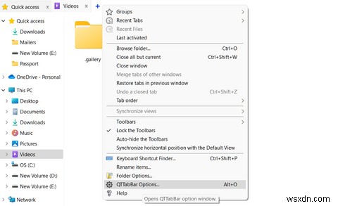 QTTabBar를 사용하여 Windows 파일 탐색기에 탭을 추가하는 방법 