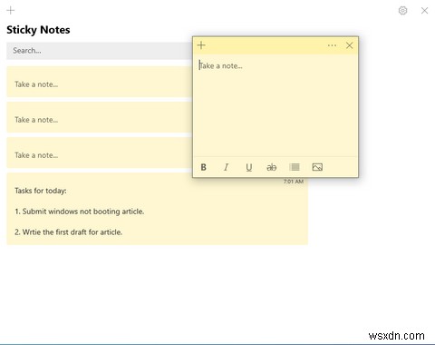 화면에 포스트잇:Windows용 스티커 메모 앱 7개 