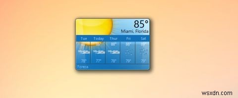 Windows를 위한 7가지 최고의 날씨 위젯 