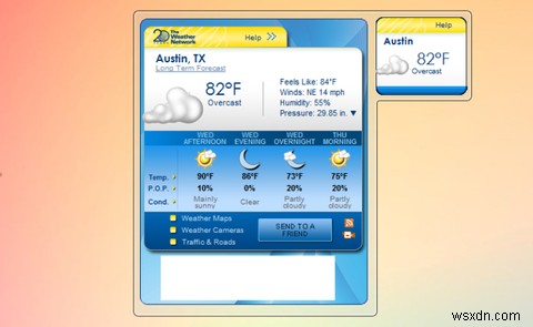 Windows를 위한 7가지 최고의 날씨 위젯 