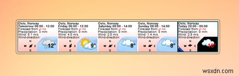 Windows를 위한 7가지 최고의 날씨 위젯 