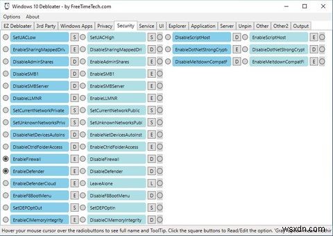 Windows Decrapifier 및 Debloater를 사용하여 Windows 10에서 보풀 제거 