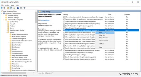 Windows 10에서 누락된 절전 옵션을 복원하는 방법 