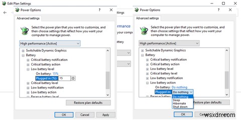 Windows 10 배터리 부족 알림이 표시되지 않을 때 수정하는 5가지 방법 