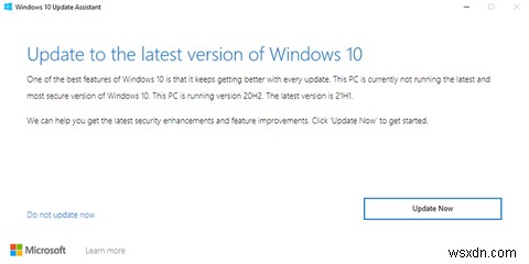 Windows 10 2021년 5월 업데이트를 다운로드하고 설치하는 방법 