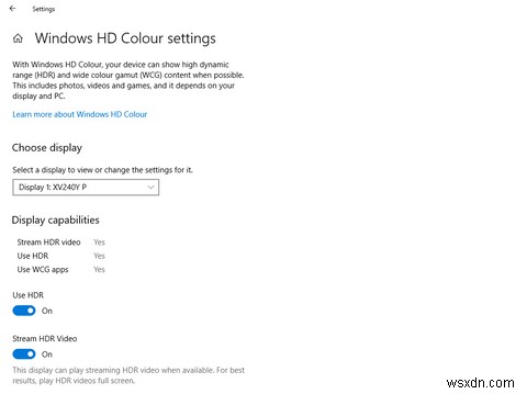 Windows 10에서 HDR 모드를 활성화하는 방법 
