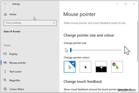 Windows 10에서 마우스 포인터 색상 및 크기를 변경하는 5가지 방법 