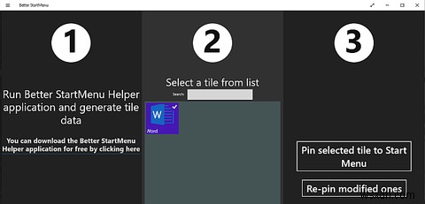 Windows 10에서 사용자 지정 시작 메뉴 타일을 만드는 방법 