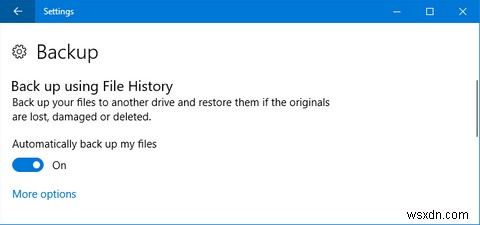 Windows 10 파일 기록으로 (Outlook) 이메일을 백업하는 방법 