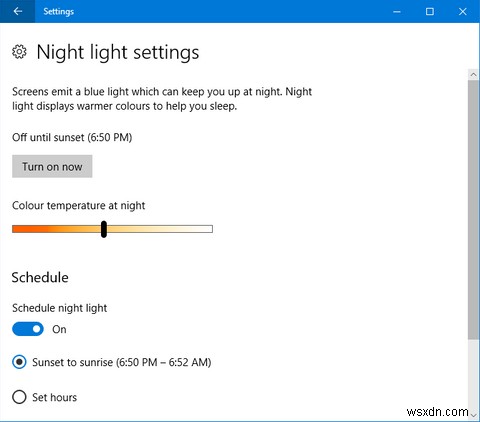 f.lux 대 Windows 10 야간 조명:어느 것을 사용해야 합니까? 
