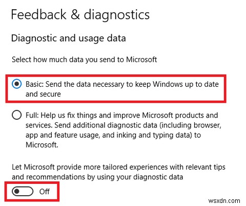 Windows 10s 데이터 및 대역폭 사용을 제어하는 ​​방법 