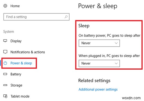 Windows PC가 절전 모드로 전환되는 것을 방지하는 방법 