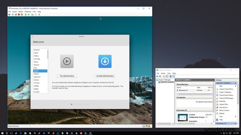Hyper-V를 사용하여 Windows 10에서 Linux 배포판을 실행하는 방법 