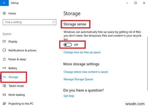 Windows 10 Storage Sense로 자동으로 디스크 공간 확보 