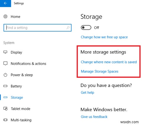Windows 10 Storage Sense로 자동으로 디스크 공간 확보 