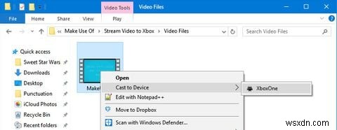 Windows 10에서 Xbox One으로 비디오를 스트리밍하는 방법 