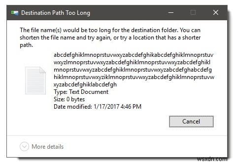 긴 파일 이름을 가진 파일을 삭제할 수 없습니까? 단 5초 만에 해결 