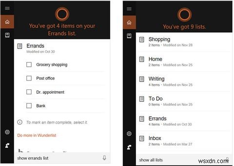 최고의 Windows 10 할 일 목록 앱은 Cortana + Wunderlist입니다. 