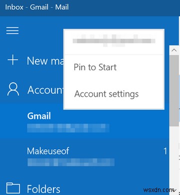 Windows 10 메일에서 Gmail 비밀번호를 업데이트하는 방법 