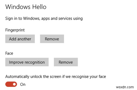 손가락 스캔 및 얼굴 인식으로 Windows 10에 로그인하는 방법 