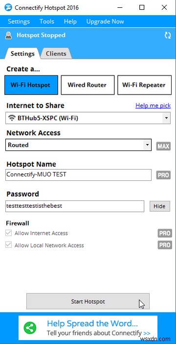 Windows에서 Wi-Fi 핫스팟을 설정하는 9가지 무료 도구 