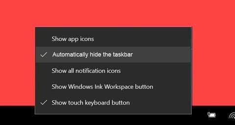 Windows 10 태블릿 모드에서 작업 표시줄을 자동으로 숨기는 방법 