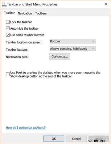 Windows 10에서 작업 표시줄 설정을 조정하는 방법 