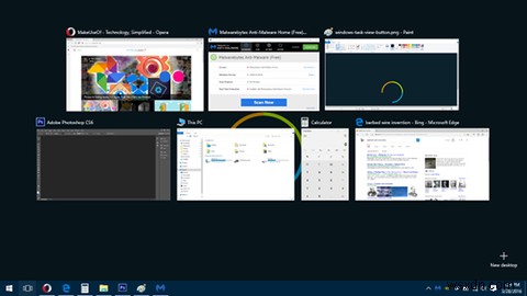 Windows 10의 가상 데스크톱 및 작업 보기 소개 