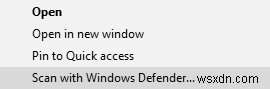 Windows 10에서 파일에서 바이러스를 검사하는 가장 쉬운 방법 