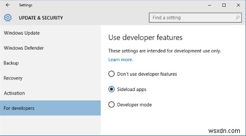 Windows 8 및 10에서 앱을 사이드로드하는 방법 