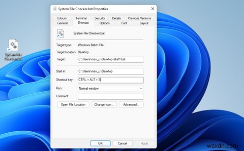 Windows 11에서 시스템 파일 스캔 바로 가기를 설정하는 방법 