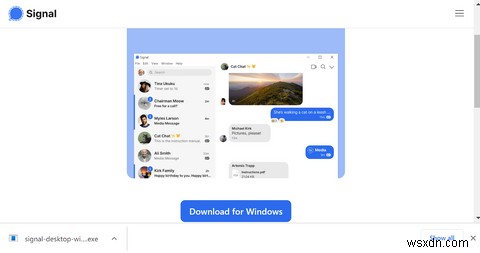 Windows 11에서 Signal을 설치하고 실행하는 방법 